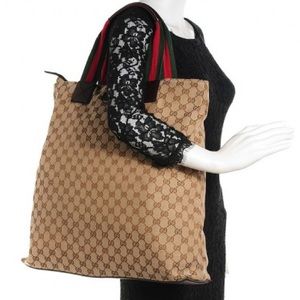 ✅XLARGE✅ GUCCI SIGNATURE ZIPPERED TOTE BAG